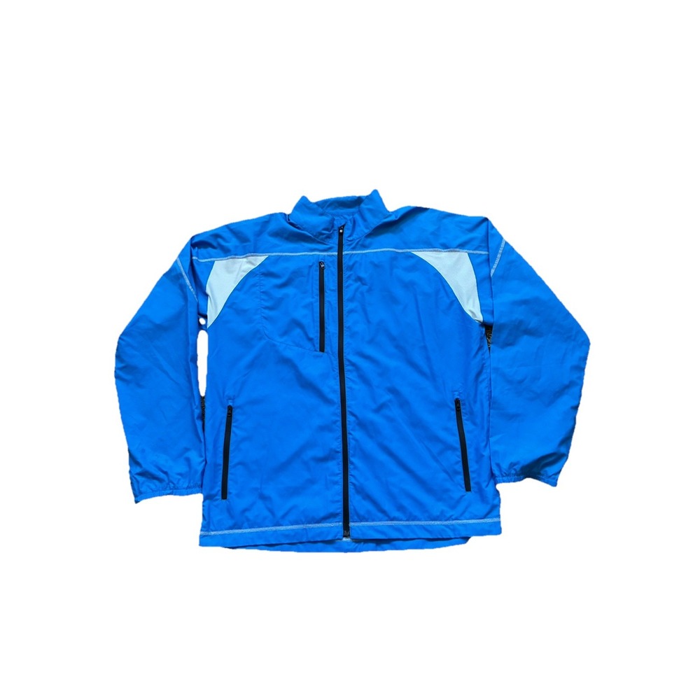 Footjiy Windbreaker Jacket Men's L Superlite‎ Softshell Blue Zipper Pockets Golf